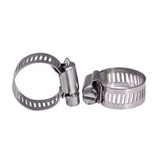 Collier de serrage de type allemand en acier galvanisé ou inoxydable DIN3017 avec bande passante de 9 mm et 12 mm